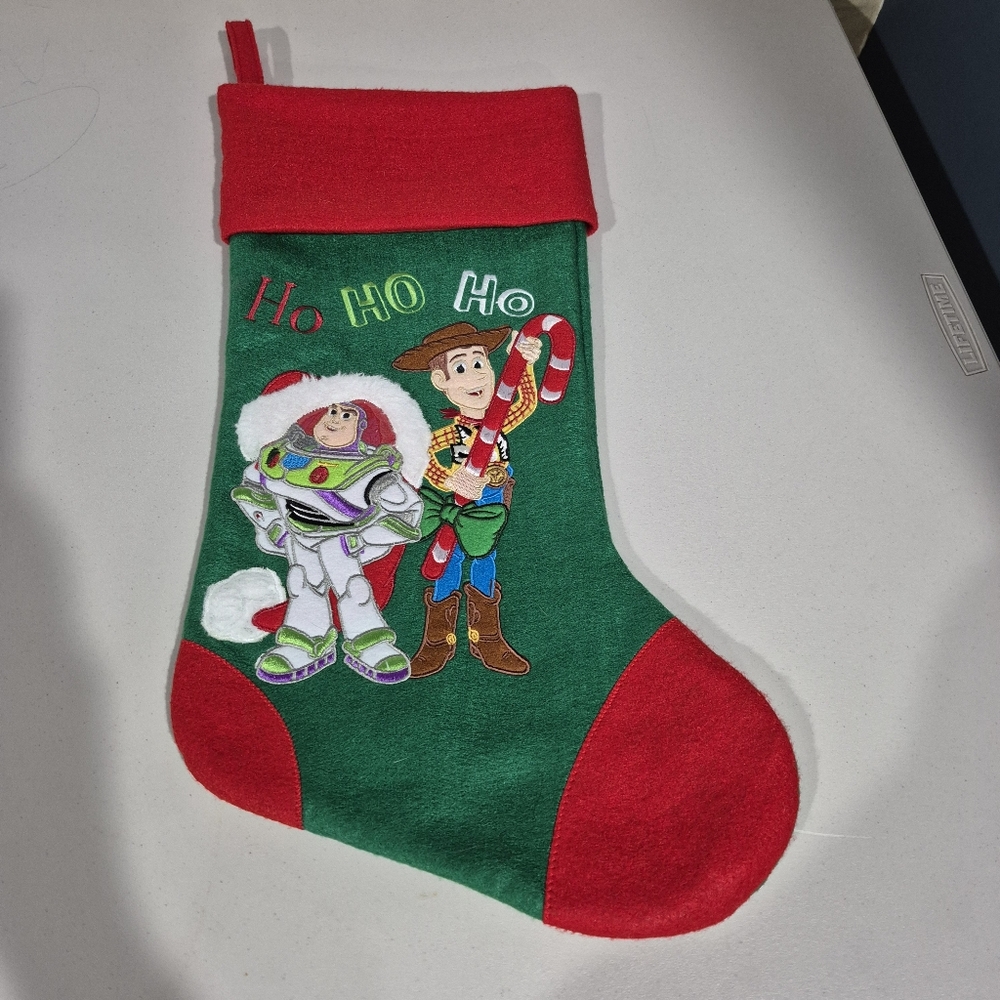 Disney Parks Toy Story Stocking Christmas Buzz Woody Santa‎